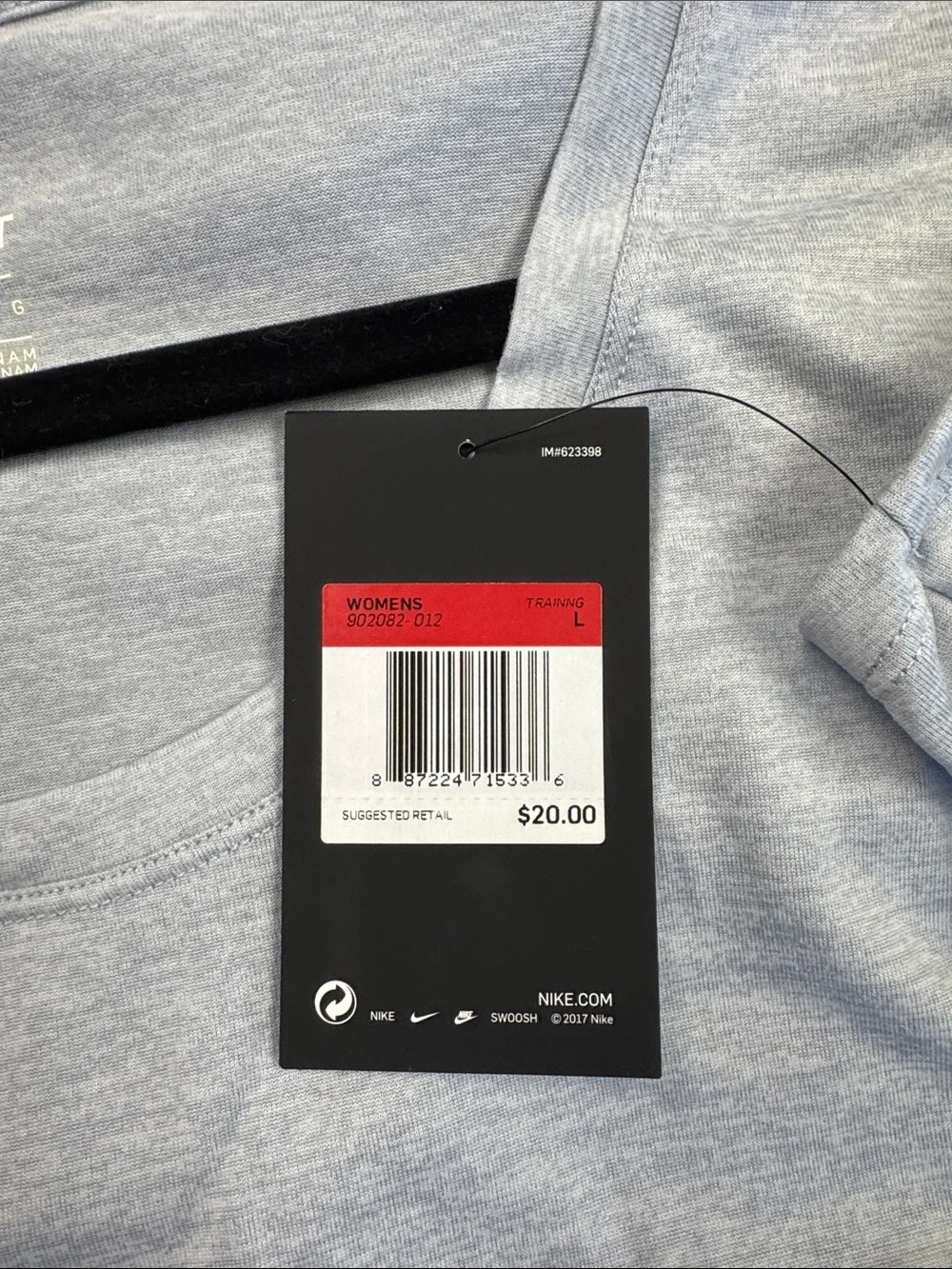 Nike Heather Gray Scoop Neck Short Sleeve Tee